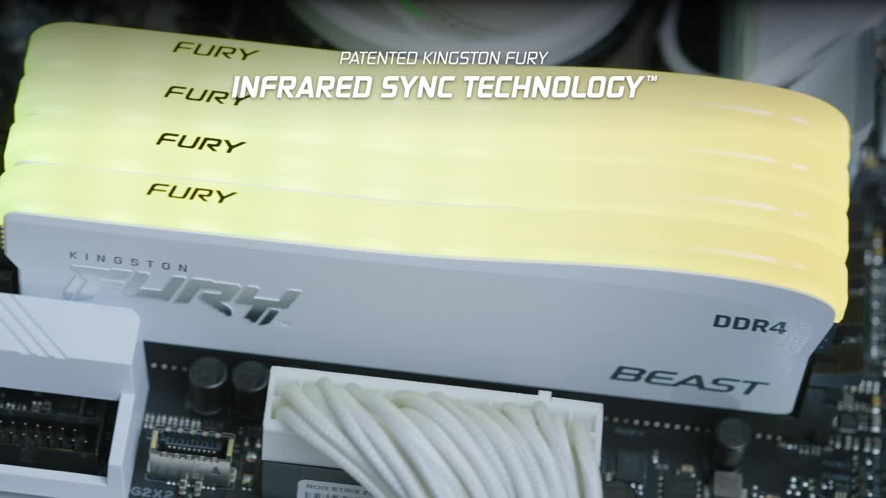 Kingston FURY Beast RGB 8GB 3200MT/s DDR4 CL16 Desktop Memory